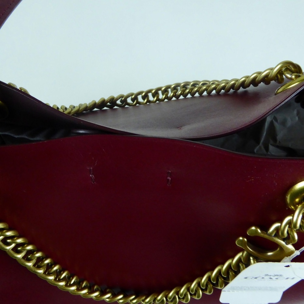 Coach Signature Chain Central Leather Tote Bag NWT - Picture 10 of 10